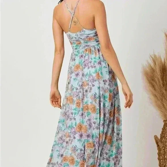 Bohemian, hippie Mystree floral maxi dress size M New sun/ wedding guest dress - Picture 4 of 8